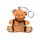 Gagged Teddy Bear Keychain Brown