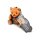 Gagged Teddy Bear Keychain Brown