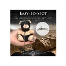 Hooded Teddy Bear Keychain Tan