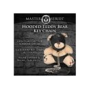 Hooded Teddy Bear Keychain Tan