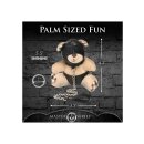Hooded Teddy Bear Keychain Tan