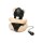 Hooded Teddy Bear Keychain Tan