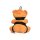Rope Teddy Bear Keychain - Brown