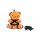 Rope Teddy Bear Keychain - Brown
