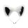 XR Brands White Fox Tail and Ears Set