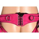 XR Brands Girdle Deluxe Leather Corset Harness pink