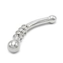 Curve Steel Dildo Twisted 21 cm