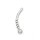 Curve Steel Dildo Twisted 21 cm