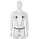 Leather Hip Belt and Rings with 4 Clamps