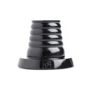 Giant Ribbed Anal Cone Black 8,9 cm
