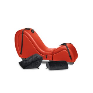 Master Series Kinky Sex Chaise with Love Pillows Red