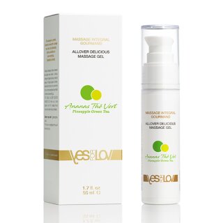 YESforLOV - Allover Delicious Massage Gel Pineapple Green Tea - 50 ml