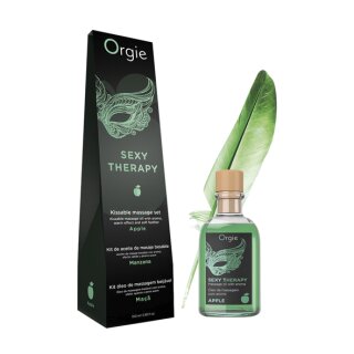 Orgie Massageöl küssbar für Oralsex Apfelgeschmack 100 ml