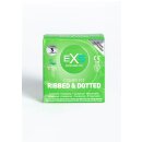 EXS Ribbed Dotted and Flared - Condoms - 3 Pieces