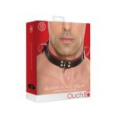Shots Deluxe Bondage Collar black, red one size fits all
