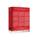 Shots Deluxe Bondage Collar black, red one size fits all