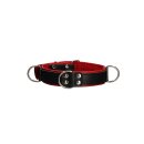 Shots Deluxe Bondage Collar black, red one size fits all