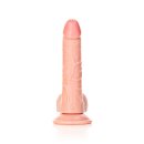 Curved Realistic Dildo with Balls and Suction Cup - 7" / 18 cm