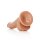 Curved Realistic Dildo with Balls and Suction Cup - 7" / 18 cm