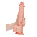 Straight Realistic Dildo with Balls and Suction Cup - 12" / 30,5 cm