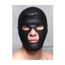 XR Brands Scorpion face mask with removable blindfold + mouth cover black, red