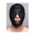 XR Brands Scorpion face mask with removable blindfold + mouth cover black, red