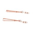 Rose Nipple Clamps Pinchers with Rhinestones
