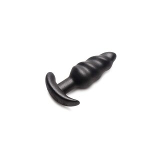 BANG Vibrating Silicone Swirl Plug with Remote Control and 25 Speeds