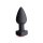 Booty Sparks Silikon Anal Plug klein schwarz mit rosa Stein