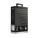 Shots Dual Vibrating 10 Stages Ribbed Strap-On Dildo Black