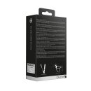 Shots Ribbed Silicone Strap-On Dildo Black