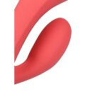 Loveline Glatter ultra softer Silikon Rabbit-Vibrator rosa