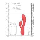 Loveline Glatter ultra softer Silikon Rabbit-Vibrator rosa