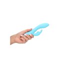 Loveline gerippter ultra softer Silikon Rabbit Vibrator gletscherblau