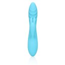Loveline gerippter ultra softer Silikon Rabbit Vibrator gletscherblau