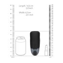 Loveline Vibrating Masturbator Sleeve Licorice Black