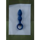 Loveline anal plug in drop shape blue 2,8 cm