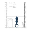 Loveline anal plug in drop shape blue 2,8 cm