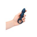 Loveline anal plug in drop shape blue 3.3 cm