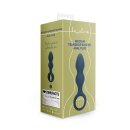 Loveline anal plug in drop shape blue 3.3 cm