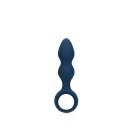 Loveline anal plug in drop shape blue 3.3 cm