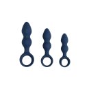 Loveline anal plug in drop shape blue 3.3 cm