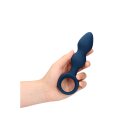 Loveline anal plug in drop shape blue 3.8 cm
