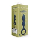 Loveline anal plug in drop shape blue 3.8 cm