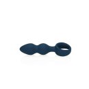 Loveline anal plug in drop shape blue 3.8 cm
