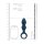 Loveline anal plug in drop shape blue 3.8 cm