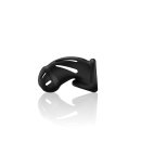 ManCage Model 27 Ultra Soft Silicone Chastity Cage black 9.6 cm