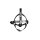 Shots head harness with solid ball gag black