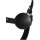 Shots head harness with solid ball gag black