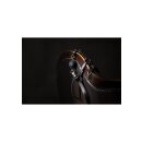 Shots head harness with breathable ball gag and nose hook black